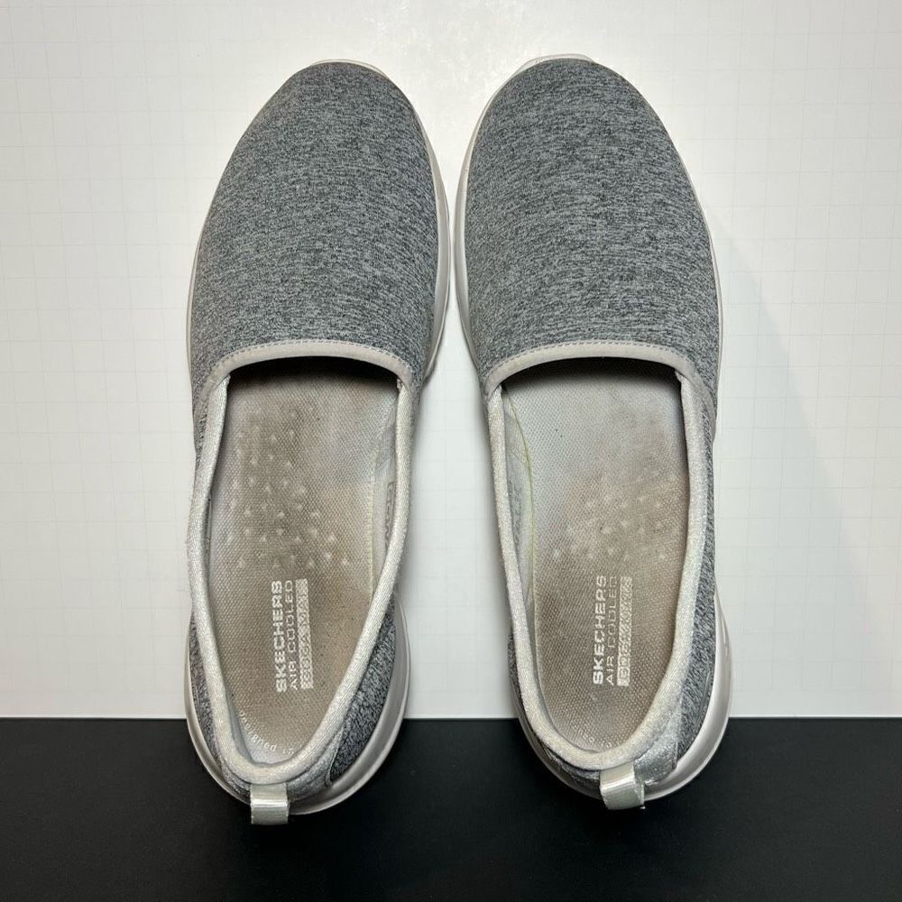 Womens SKECHERS GOwalk Joy Soft Take Gray Slip On Shoes / Size 8 - Picture 5 of 8